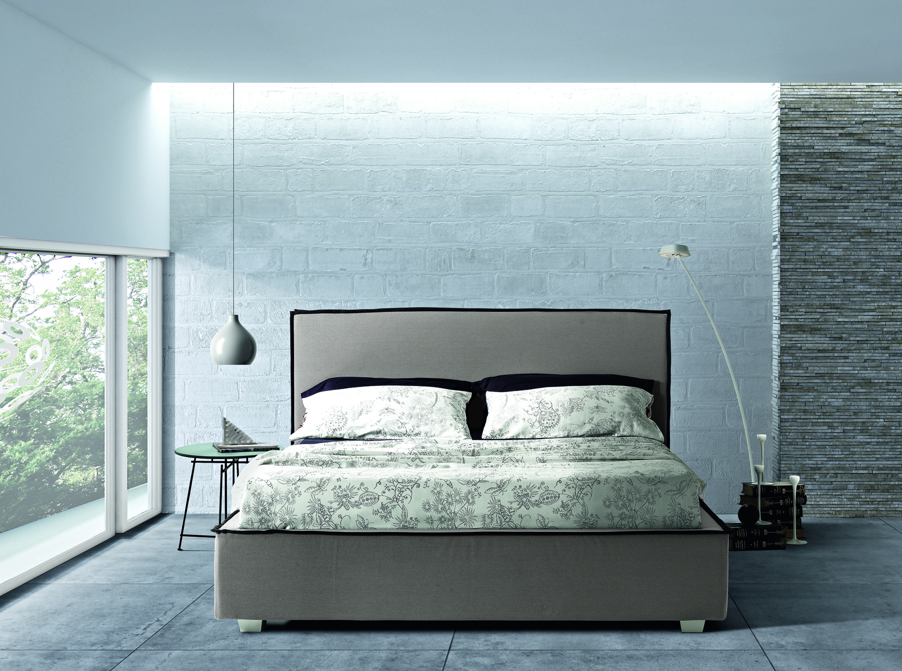 Jersey upholstered bed - Image 3